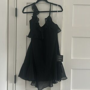 Lulus Black Chiffon Dress